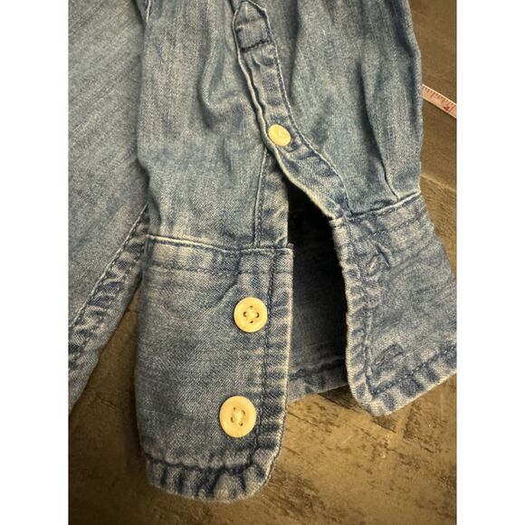 Merona Denim Button Down with Wings/Embellishments-Sz XL - Picture 11 of 13